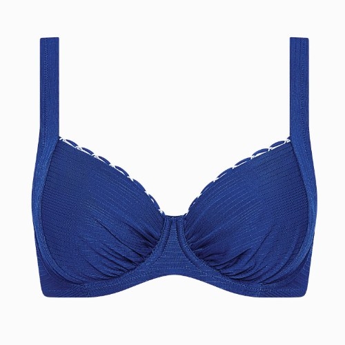 Lisca Bademode Panama blau unwattierter bikini bh