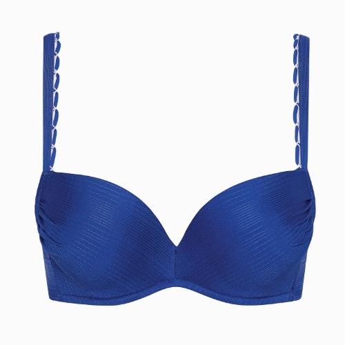 Lisca Bademode Panama blau push up bikini bh
