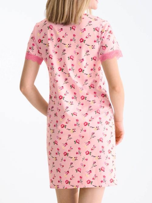 Lisca Bloomy pink nachtkleid