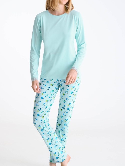 Lisca Bloomy blau pyjama