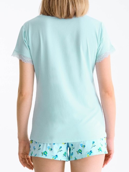 Lisca Bloomy blau shortama