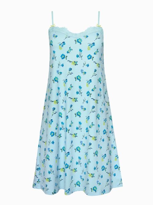 Lisca Bloomy blau nachtkleid