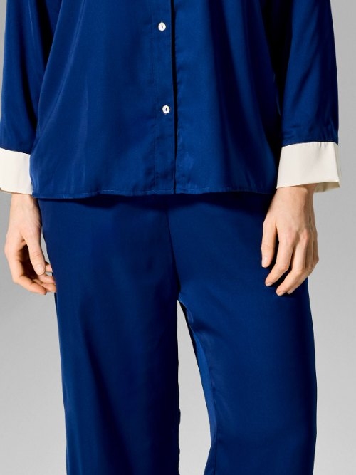 Sapph Leanne navy-blau pyjamahose