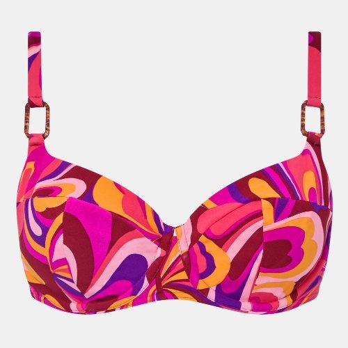 Chantelle Badmode Vita pink/print unwattierter bikini bh