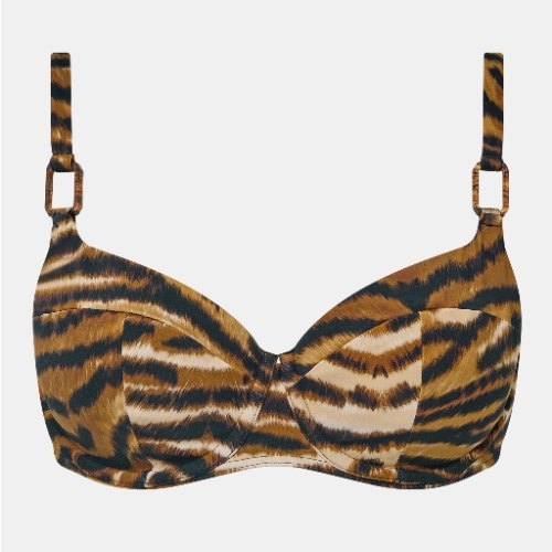 Chantelle Badmode Vita braun/print unwattierter bikini bh