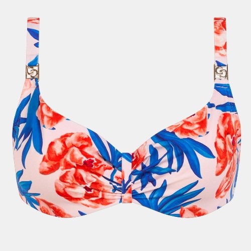 Chantelle Badmode Sauvage weiß/print unwattierter bikini bh