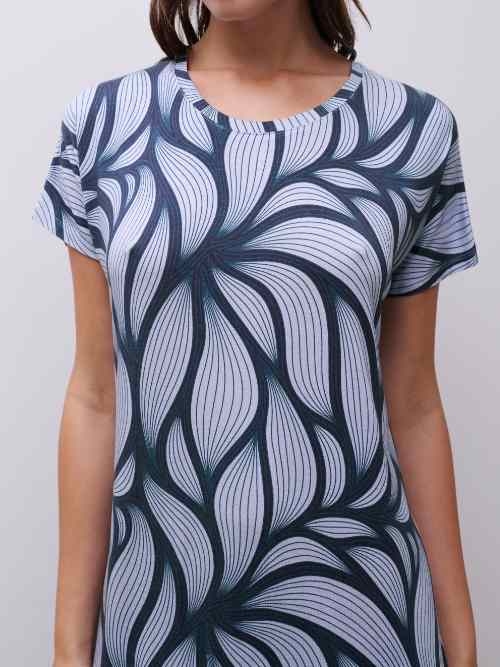 Femilet Nachtmode Yara blau nachtkleid