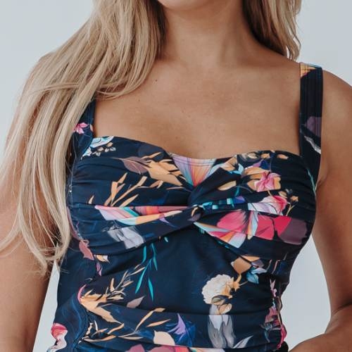 Bomain Ravenna navy-blau tankini set