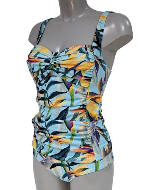Bomain Barbados navy-blau tankini set