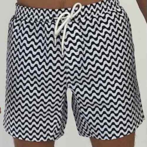 Bomain Zig Zag navy-blau badehose