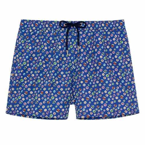 HOM Bademode SoCoa blau/print badehose