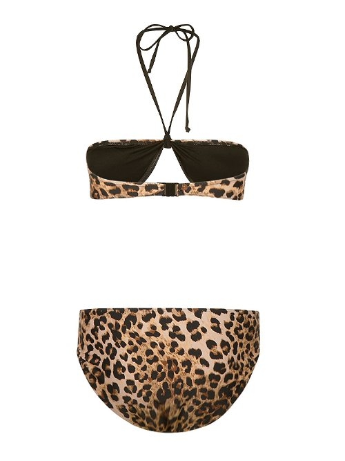 Mila Leopard braun/print set