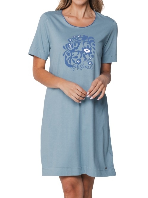 Pastunette Damen blau nachtkleid