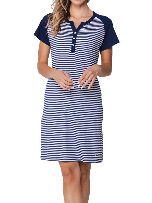 Pastunette Damen navy-blau nachtkleid