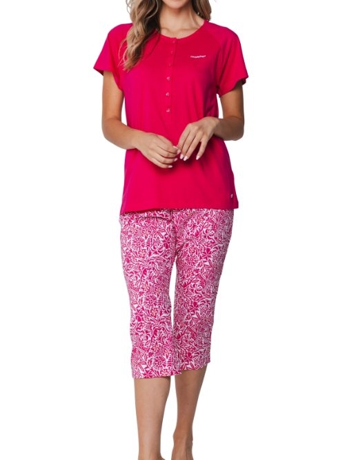 Pastunette Damen pink pyjama