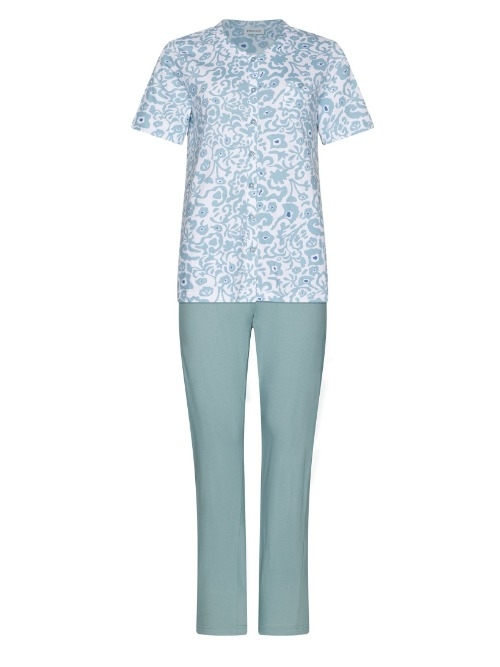 Pastunette Damen blau pyjama