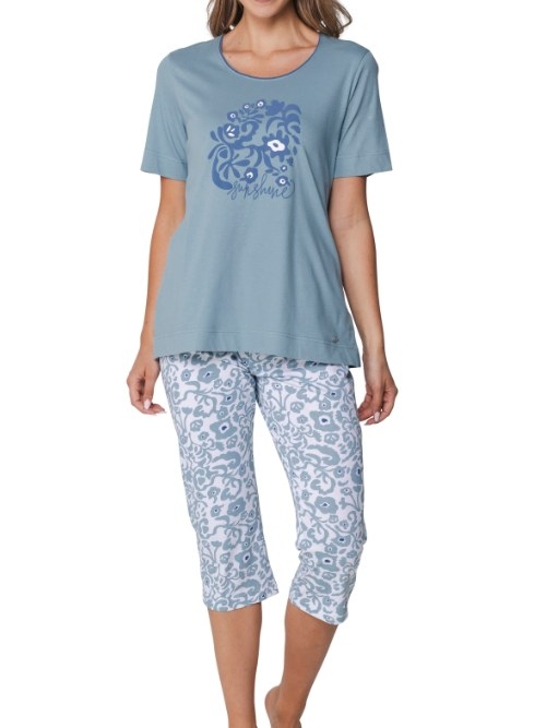 Pastunette Damen blau pyjama