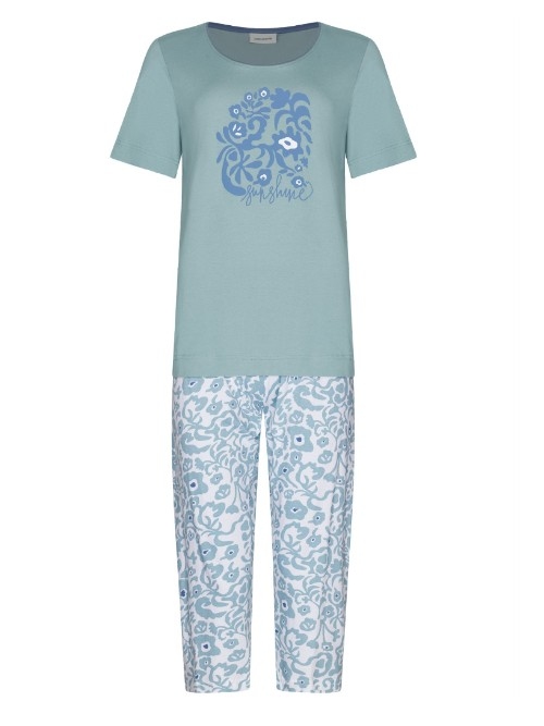 Pastunette Damen blau pyjama
