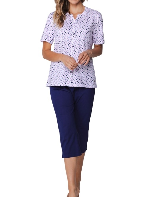 Pastunette Damen navy-blau pyjama
