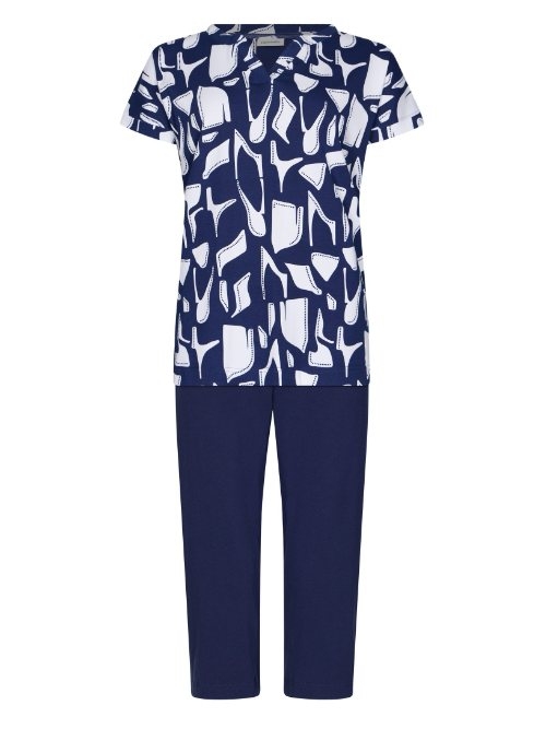 Pastunette Damen navy-blau pyjama