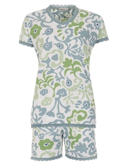 Pastunette Damen blau shortama