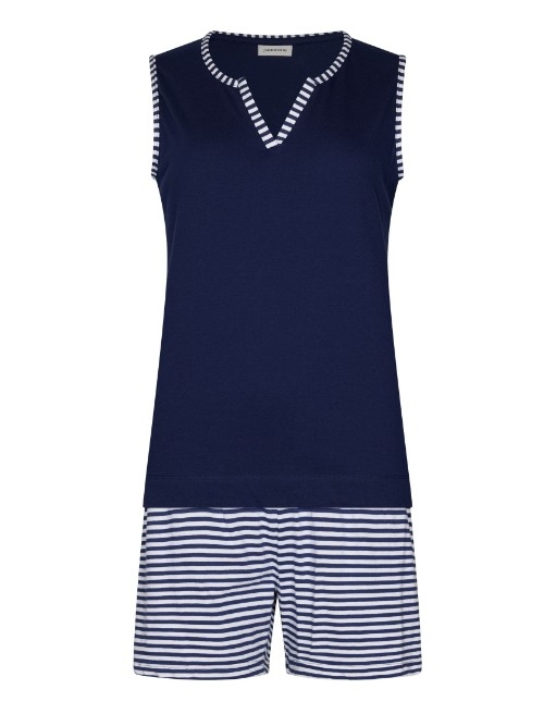 Pastunette Damen navy-blau shortama