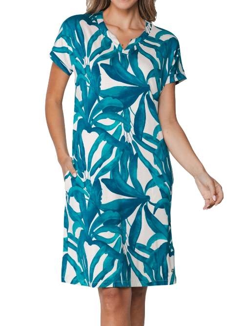 Pastunette Damen türkis nachtkleid