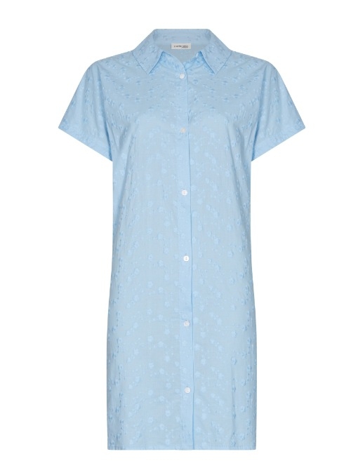 Pastunette Damen blau nachtkleid