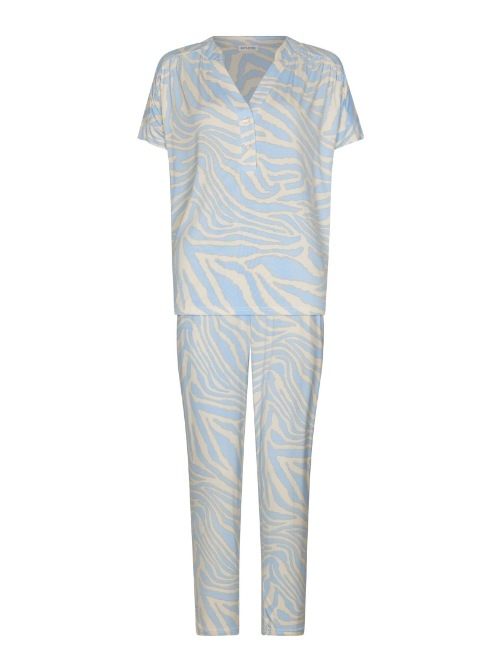 Pastunette Damen blau pyjama