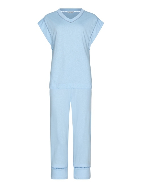 Pastunette Damen blau pyjama