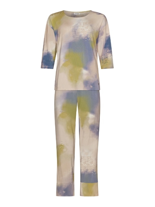 Pastunette Damen blau pyjama