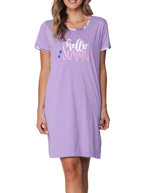 Rebelle Damen violett nachtkleid