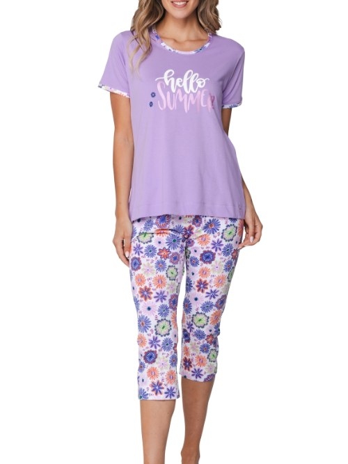 Rebelle Damen violett pyjama