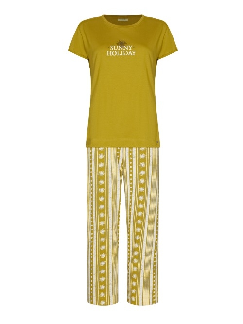 Rebelle Damen grün pyjama