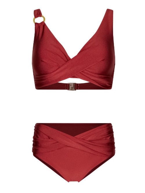 Pastunette Badmode dunkelrot set