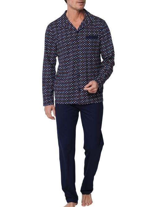 Pastunette Herren navy-blau pyjama