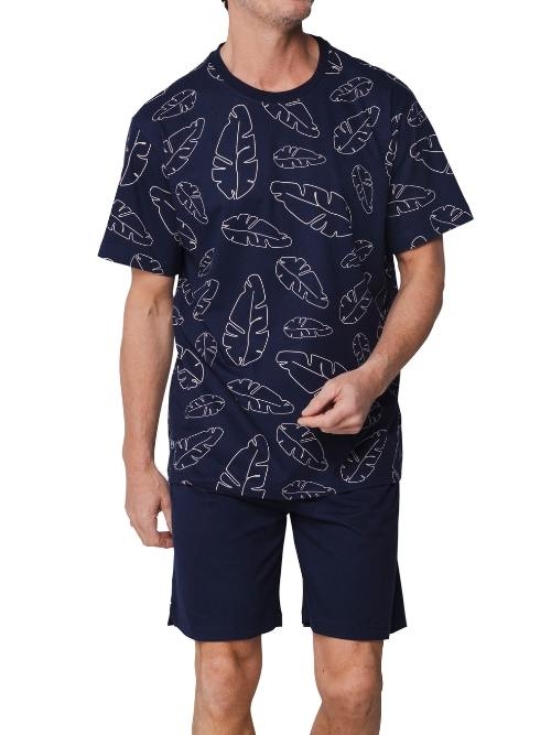 Pastunette Herren navy-blau shortama