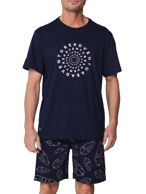 Pastunette Herren navy-blau shortama