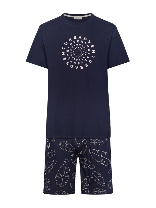 Pastunette Herren navy-blau shortama