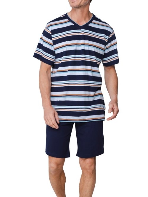Pastunette Herren navy-blau shortama