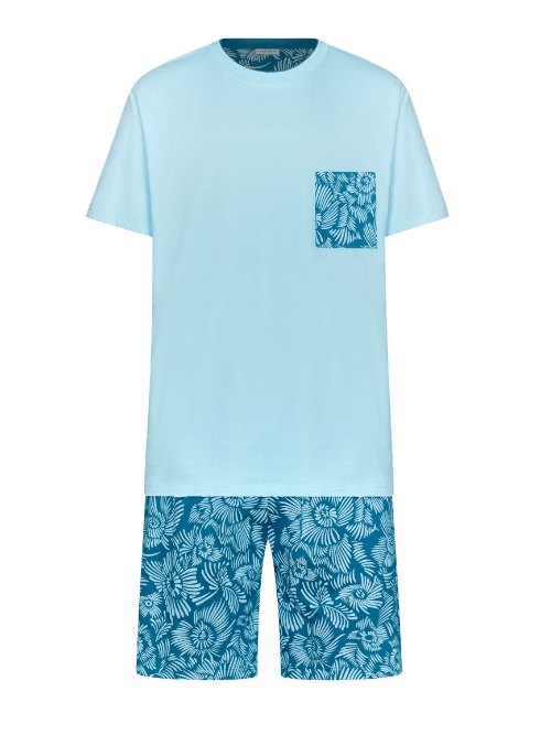 Pastunette Herren blau shortama