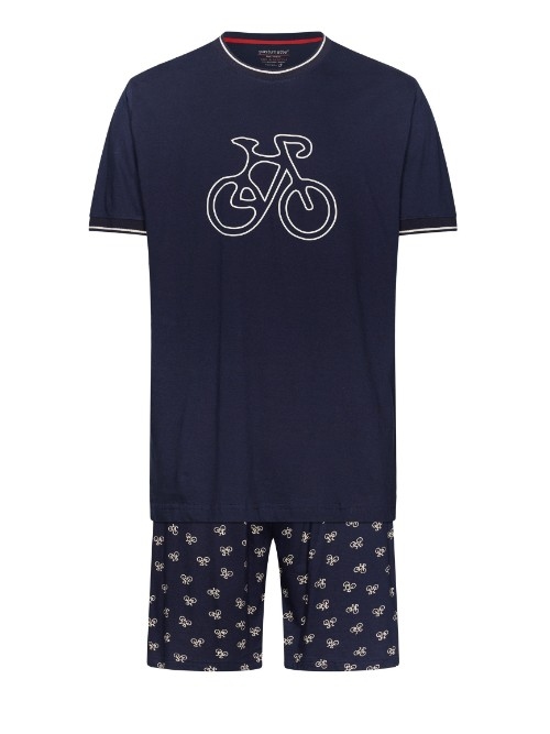 Pastunette Herren navy-blau shortama