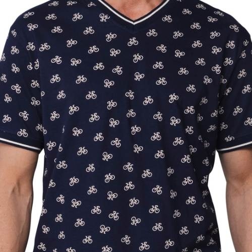 Pastunette Herren navy-blau shortama