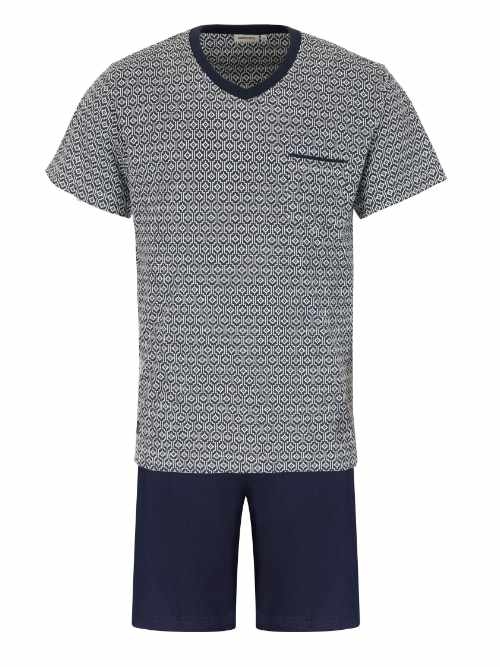 Pastunette Herren navy-blau shortama