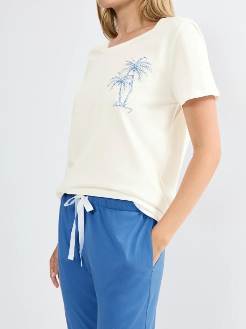 Triumph Sets weiß/blau shortama