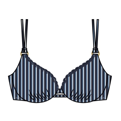 Triumph Swimwear Summer Twist navy-blau gemoldefer bikini bh