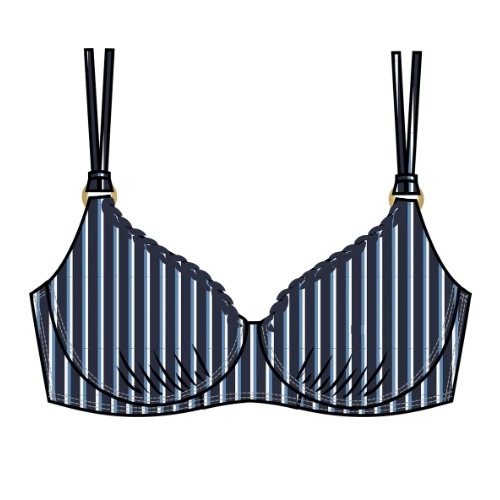 Triumph Swimwear Summer Twist navy-blau gemoldefer bikini bh