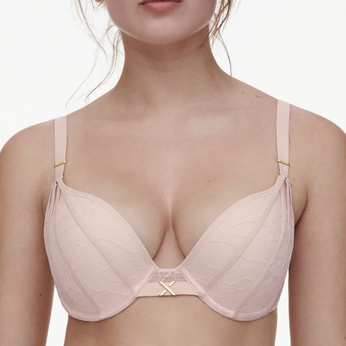 Chantelle Xquisite pink push up bh