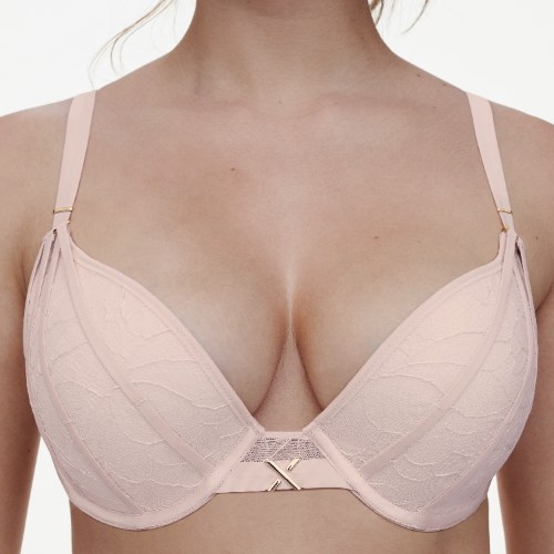 Chantelle Xquisite pink push up bh