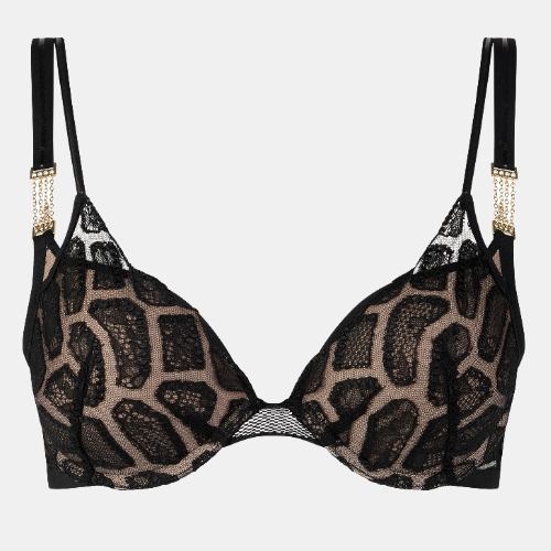 Chantelle Reptilia schwarz push up bh